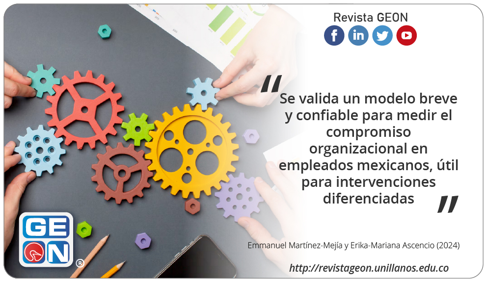 Medición y evaluación del compromiso organizacional: Relación con variables sociolaborales en empleados mexicanos